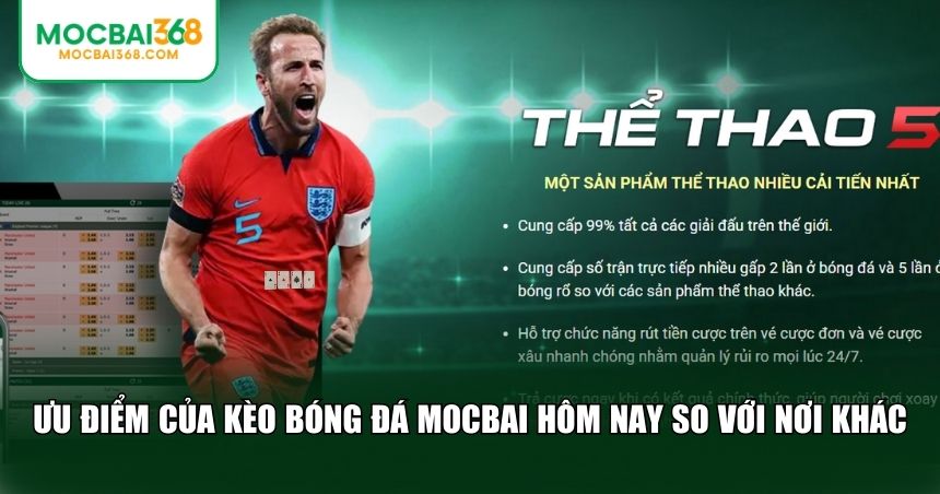 Ưu điểm của kèo bóng đá MOCBAI hôm nay